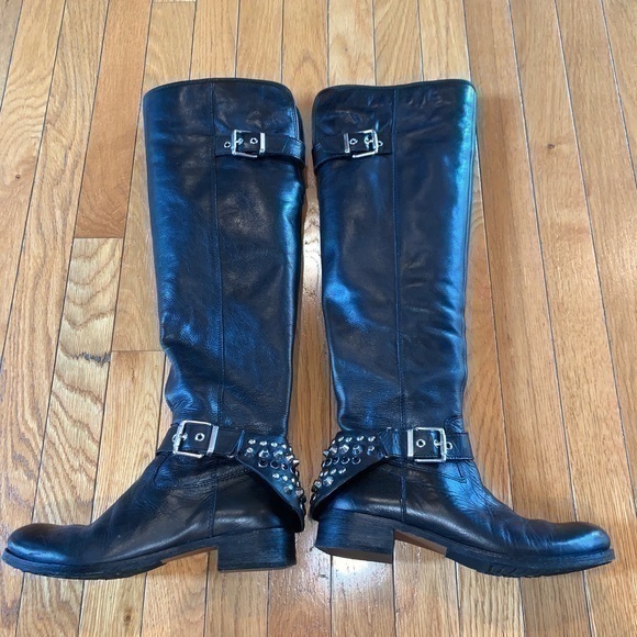Luxury Rebel Luna Rhinestone Boots Black 36-1/2 - Picture 1 of 13